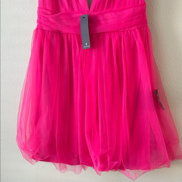 Lulu's Hot Pink Mini Cocktail Dress Size Medium - Picture 8 of 12